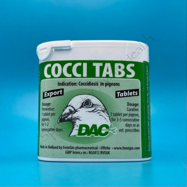 Cocci Tabs Front of label