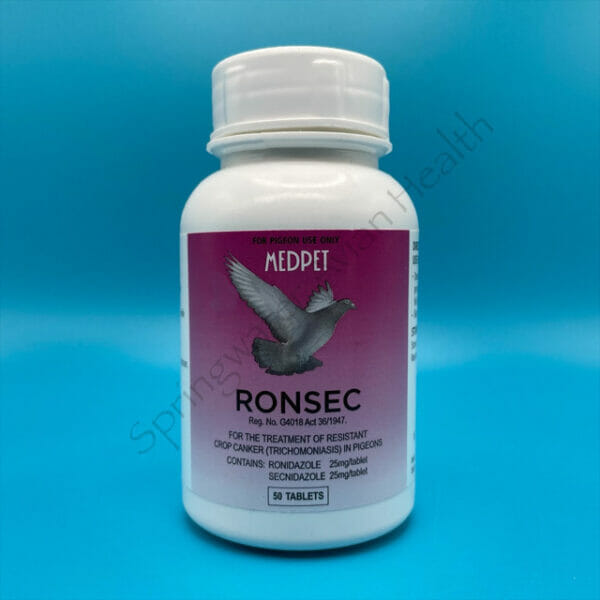 Front of Ronsec bottle.